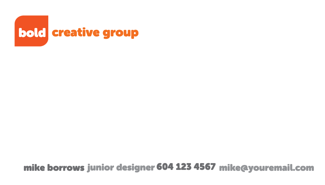 White and Orange Agency Business Card business card template