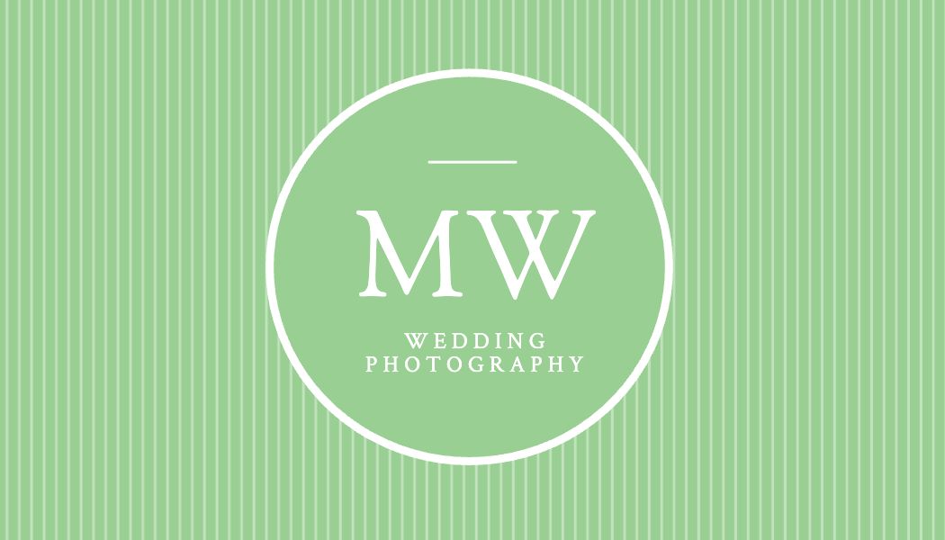 Sage Pinstripe Wedding Photographer Business Card business card template