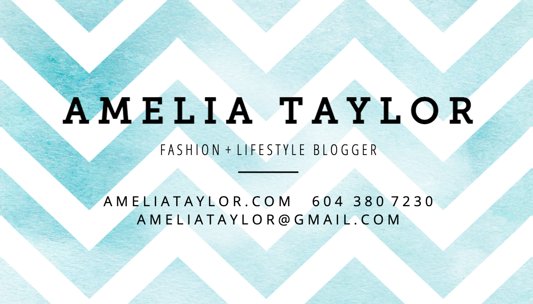 Watercolor Chevron Blogger Business Card business card template