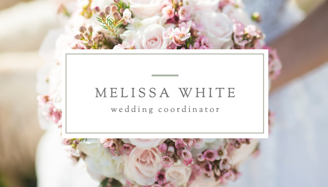 Rose Bouquet Wedding Coordinator Business Card business card template