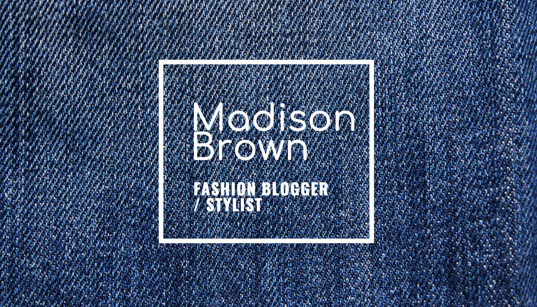 Dark Denim Fashion Blogger Business Card business card template
