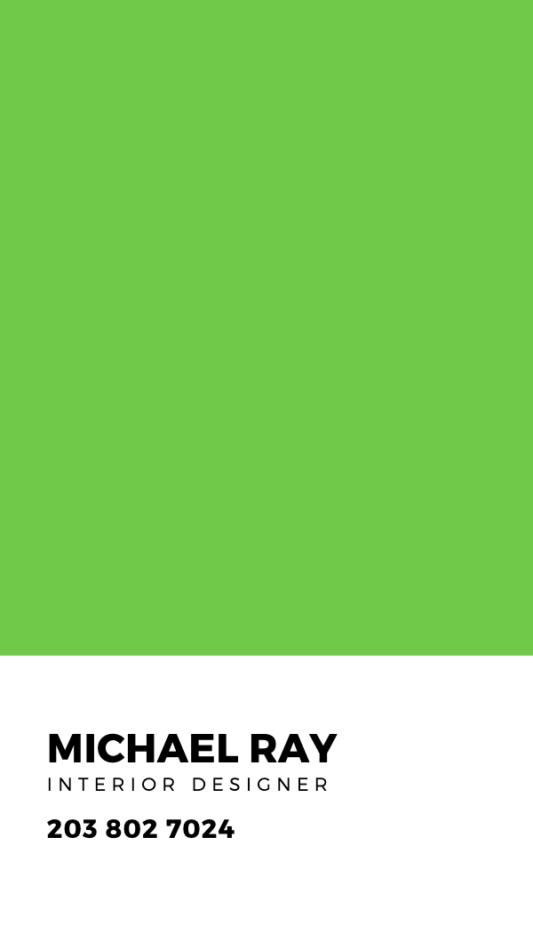 Green Color Block Business Card business card template