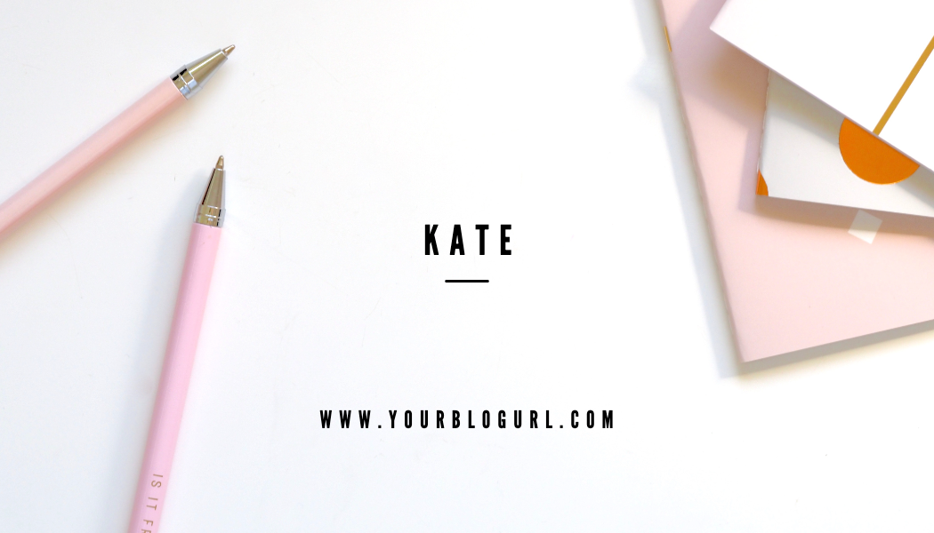 Pink Flat Lay Blogger Business Card business card template