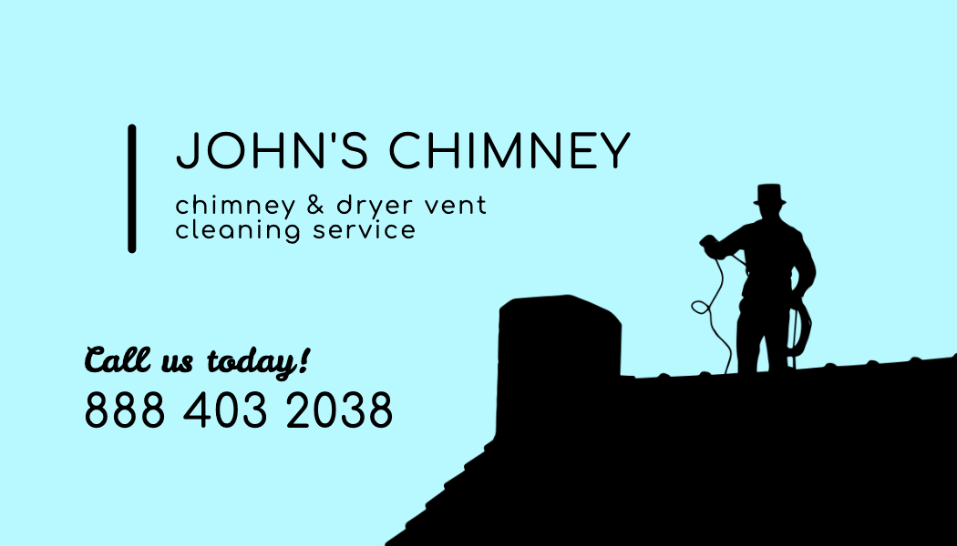 Sky Blue Chimney Sweep Silhouette Business Card business card template