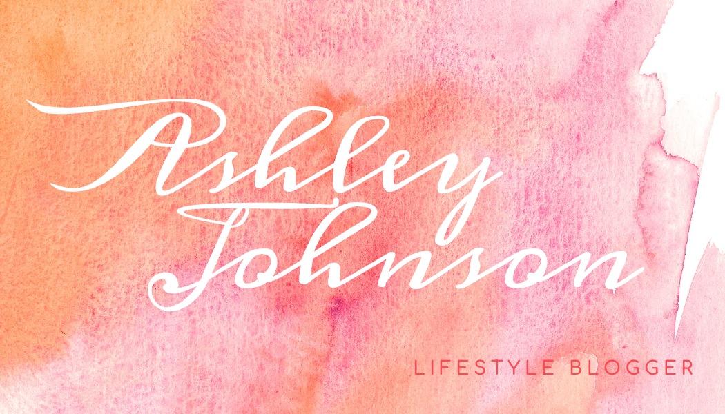 Coral Watercolor Lifestyle Blogger Business Card business card template