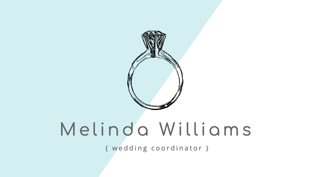 Diamond Ring Wedding Coordinator Business Card business card template