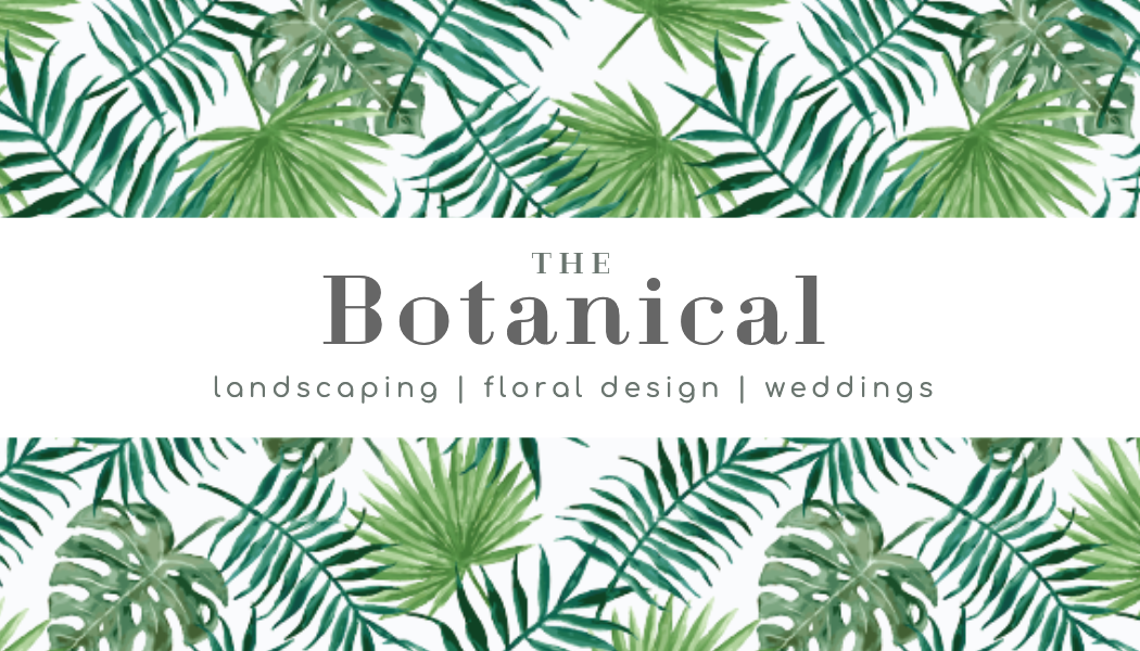 Tropical Leaf Landscaping Business Card business card template