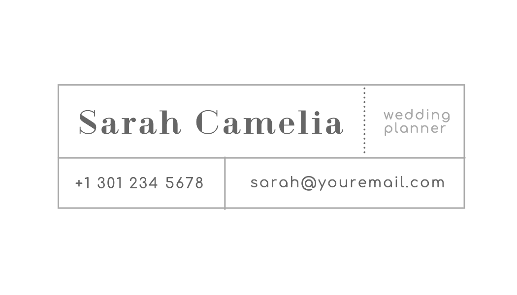 Ticket Style Business Card business card template