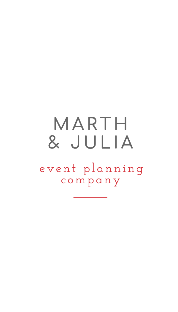 Minimal Type Event Planner Business Card business card template