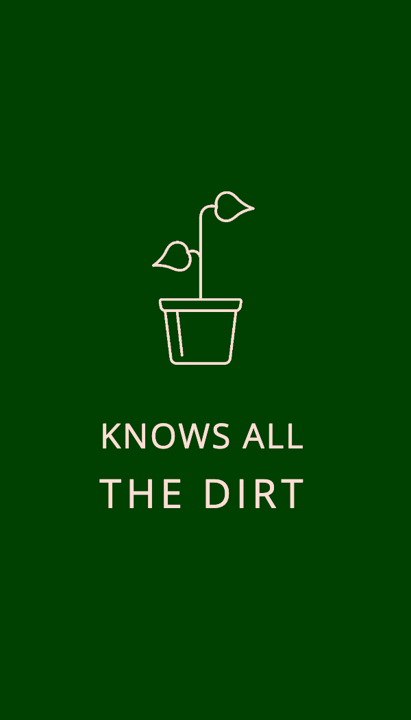 Knows All the Dirt Gardener Business Card business card template