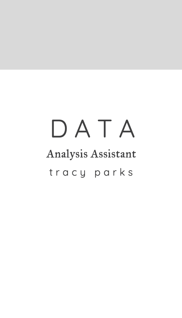 Gray Band Data Analyst Business Card business card template