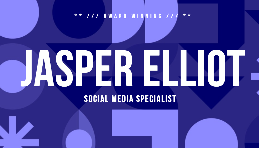 Purple Geometric Social Media Business Card business card template