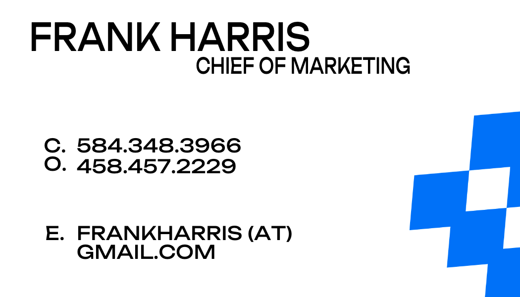 Blue Pixel Diamond Business Card business card template