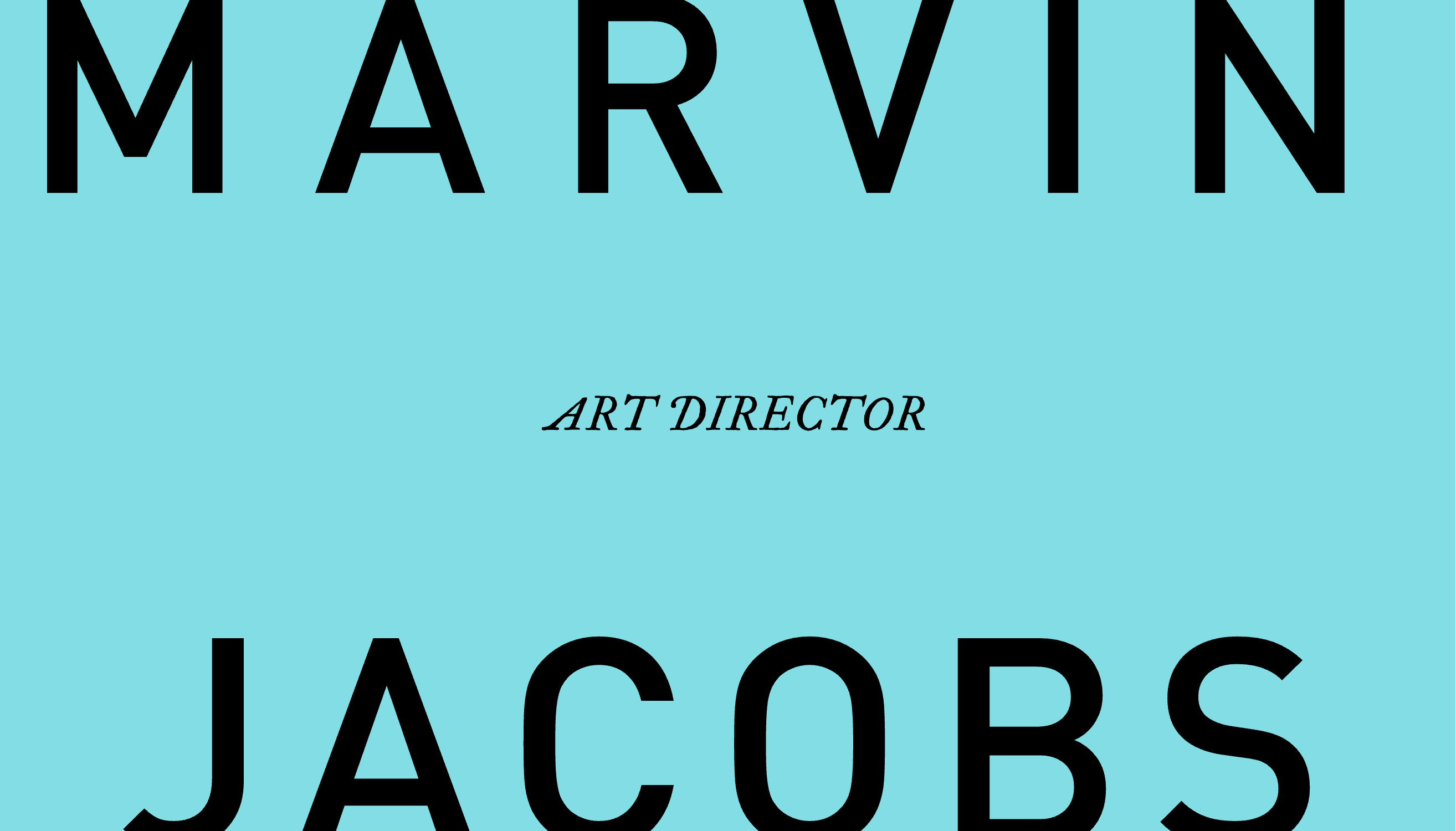 Aqua and Coral Cropped Type Business Card business card template