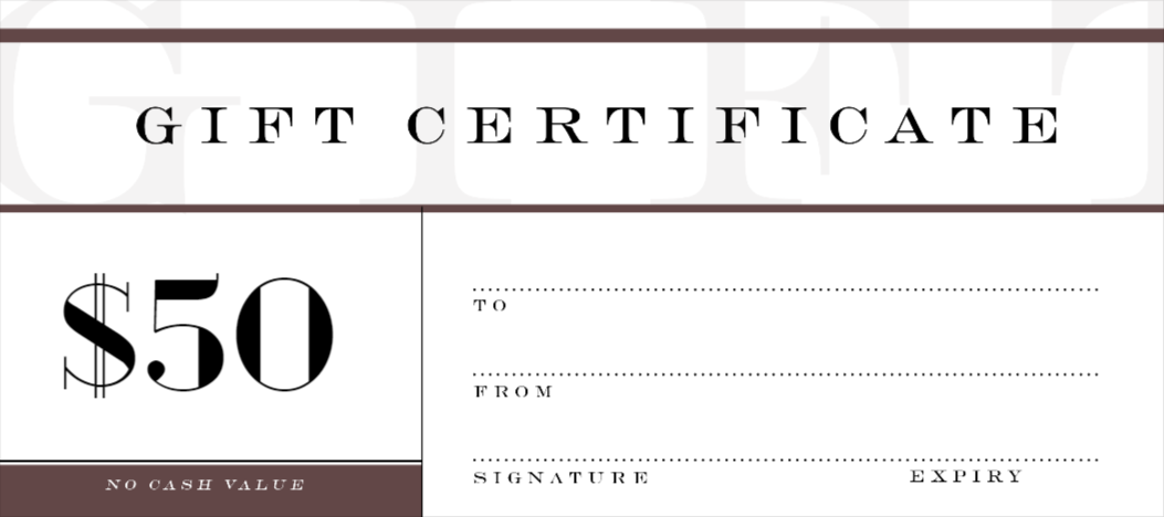 Custom Gift Certificates Templates