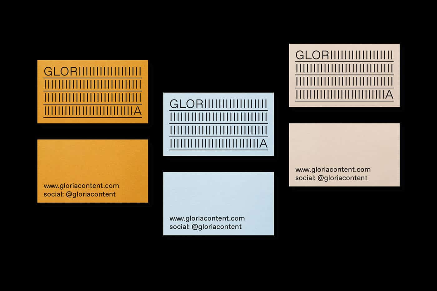 Gloria Content Business Card Design