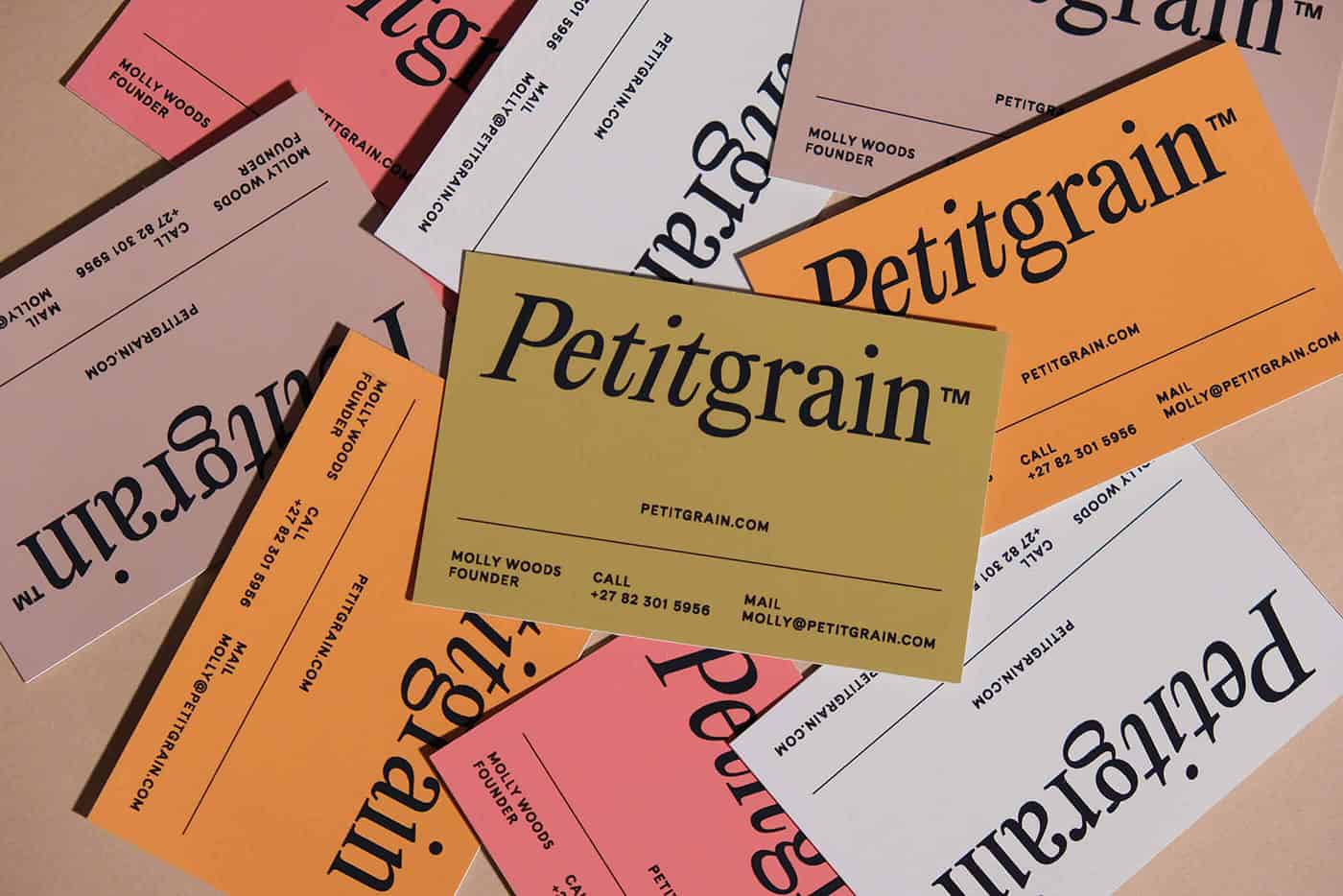 PetitGrain Business Card Design