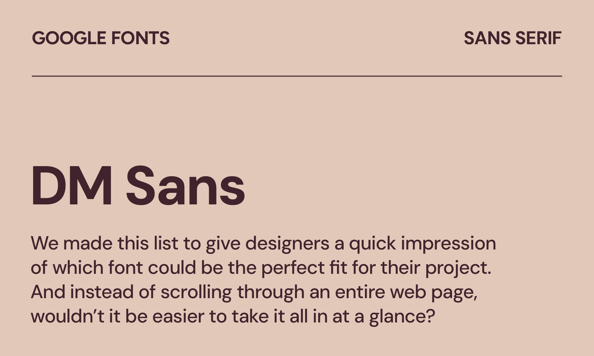 DM Sans