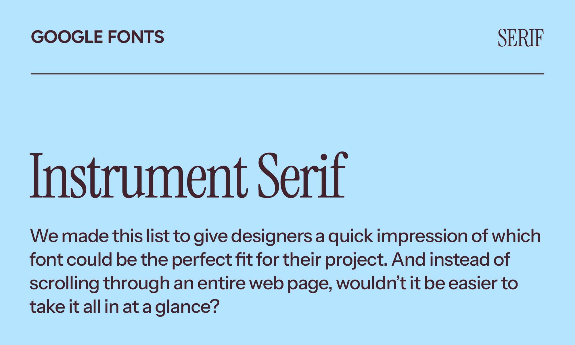 Instrument Serif