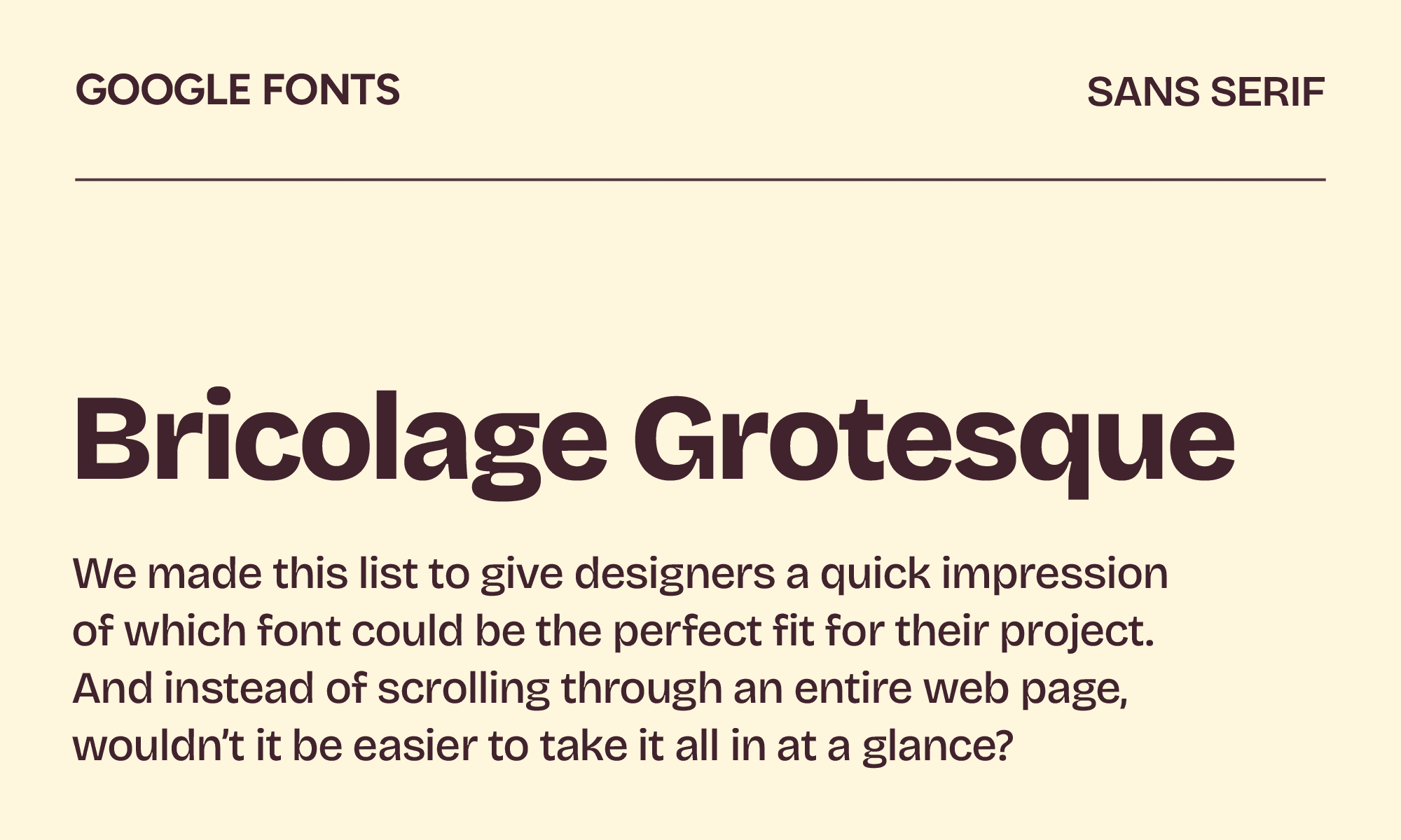 Bricolage Grotesque