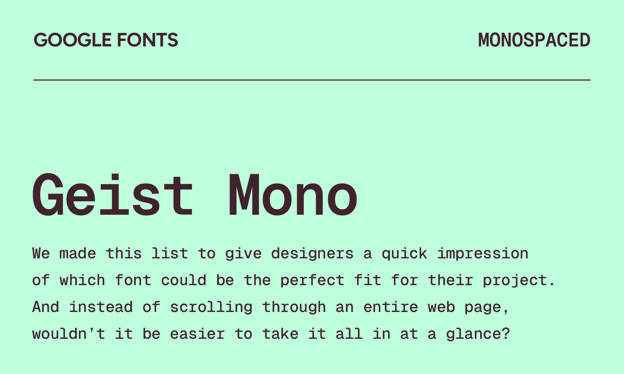Geist Mono
