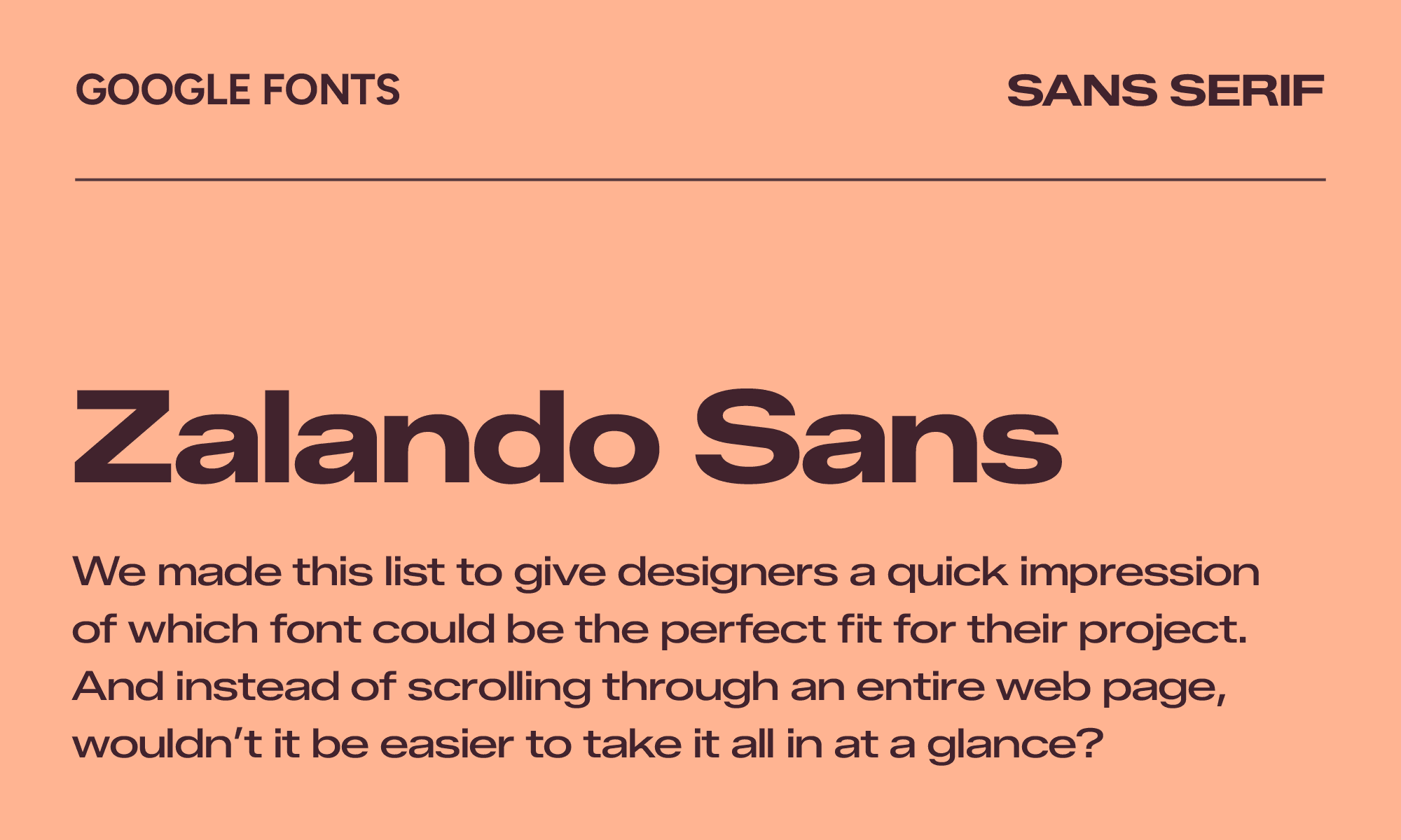 Zalando Sans
