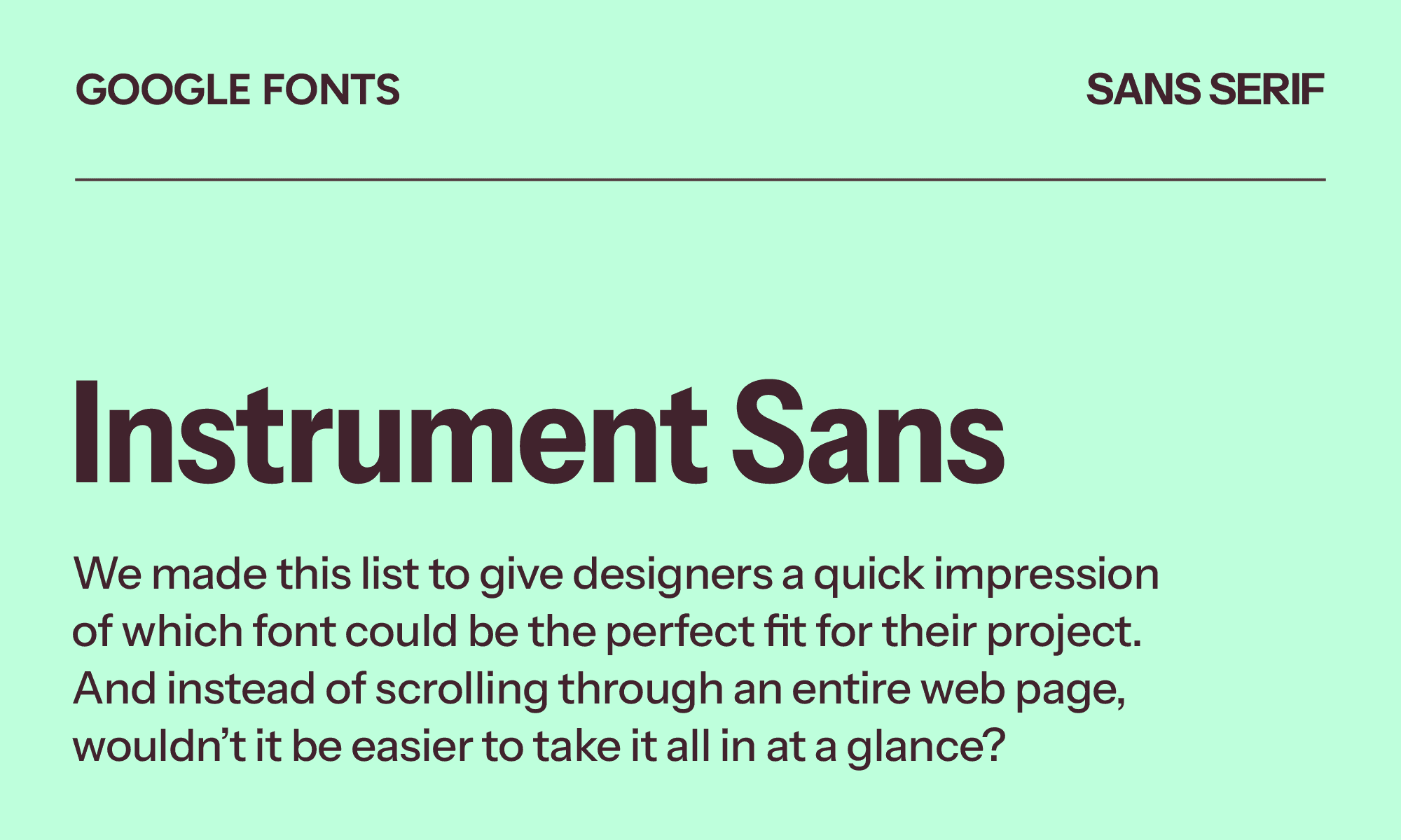 Instrument Sans