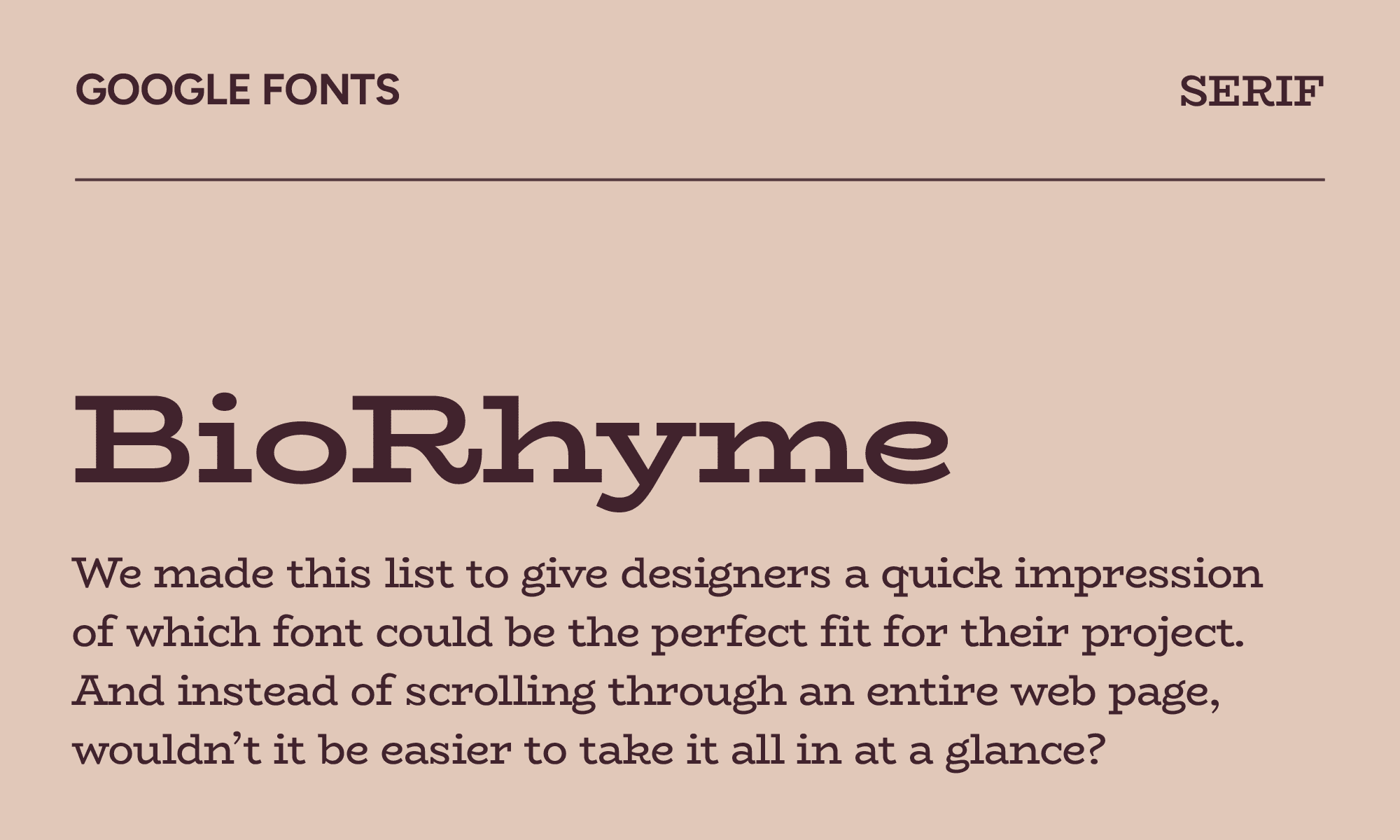 BioRhyme