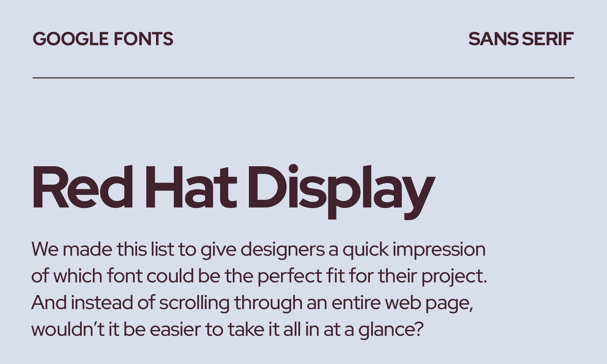Red Hat Display