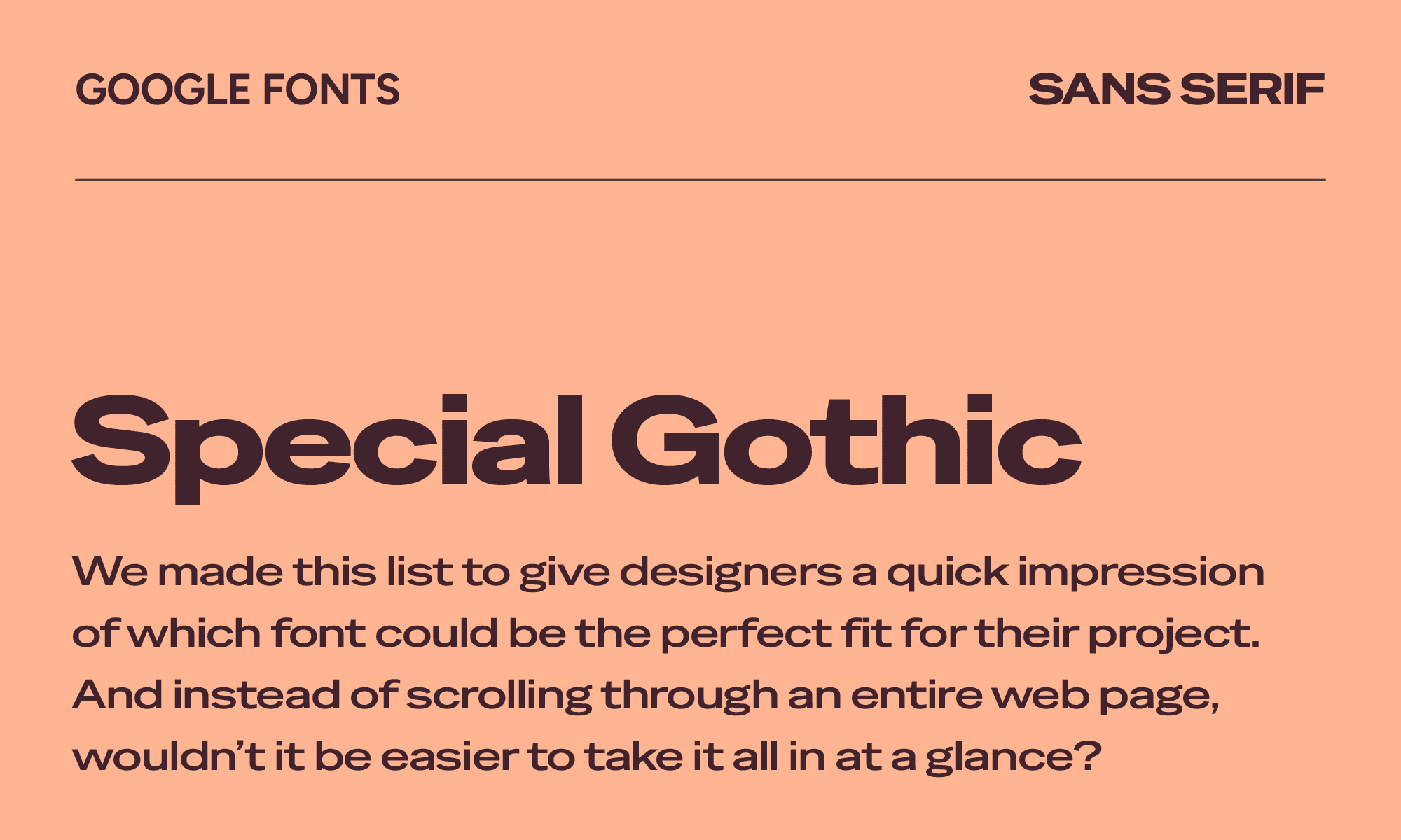 Special Gothic