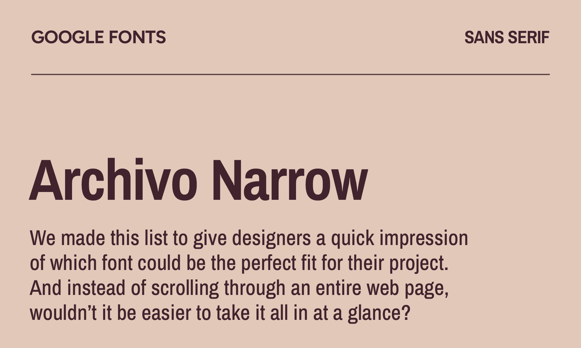 Archivo Narrow