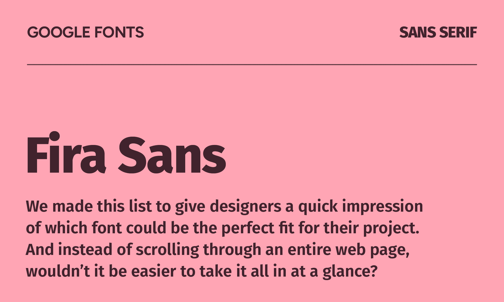 Fira Sans
