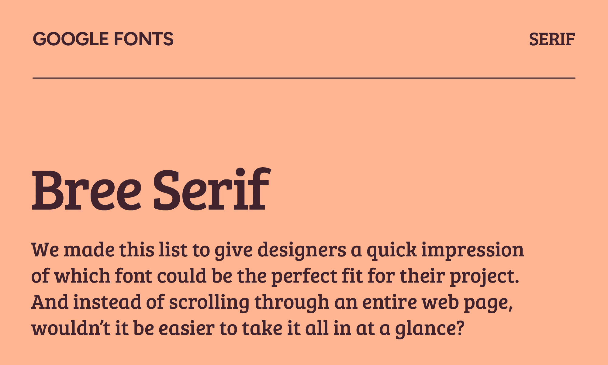Bree Serif