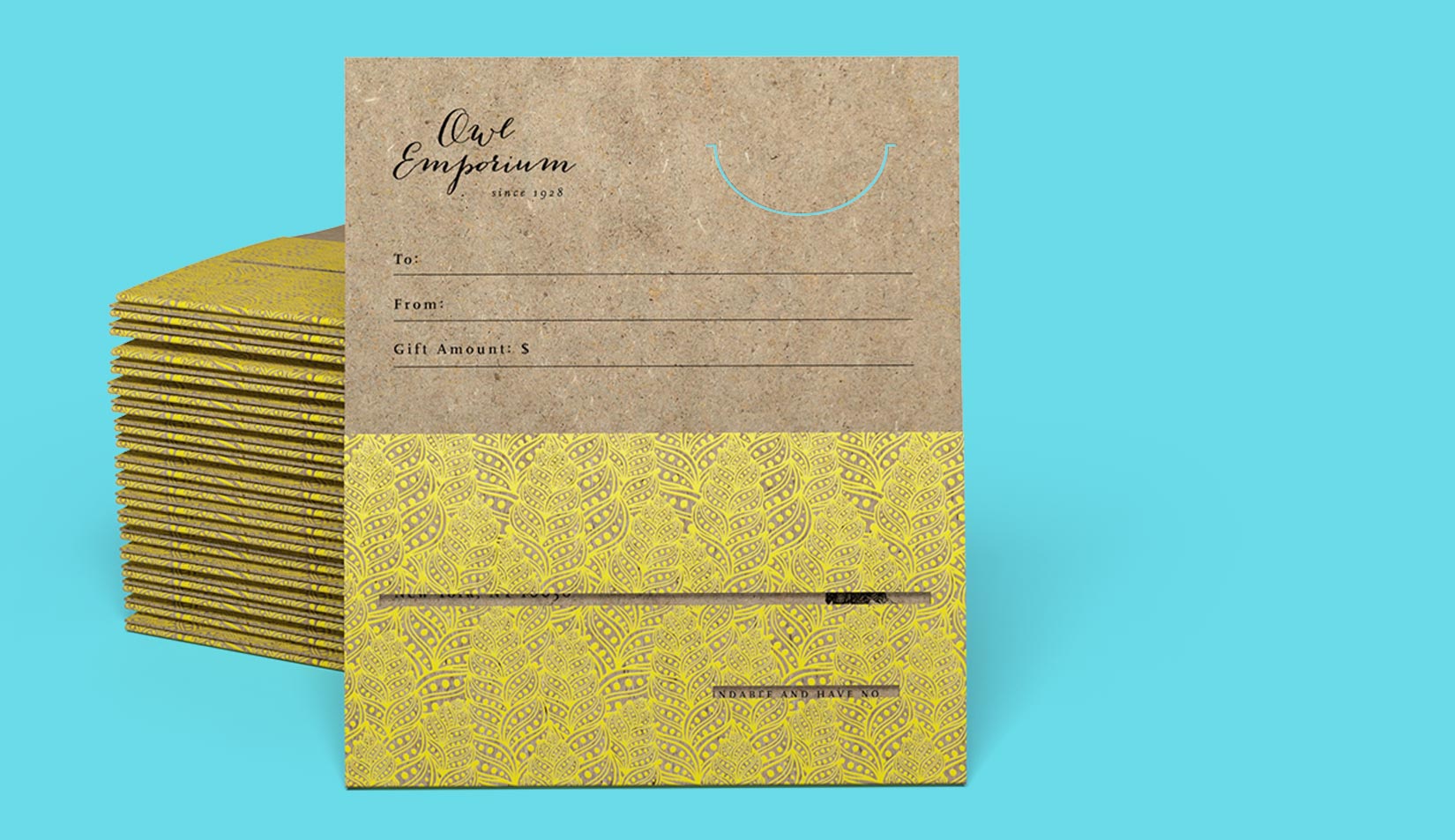 Custom Printed Gift Card Holders Jukebox Print