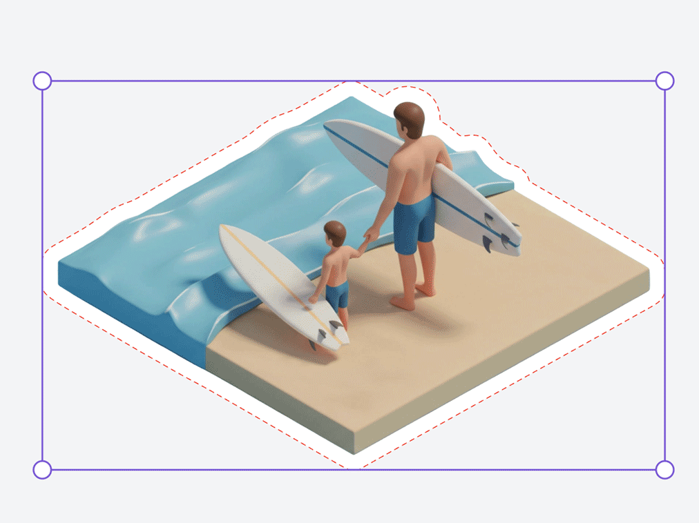 Sticker background removed