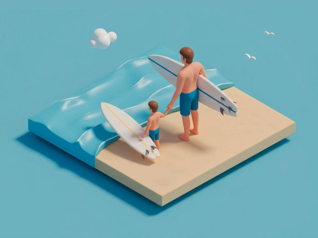 Sticker with background