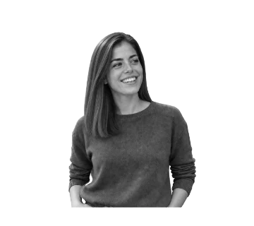 Greyscale portrait cutout with a transparent background