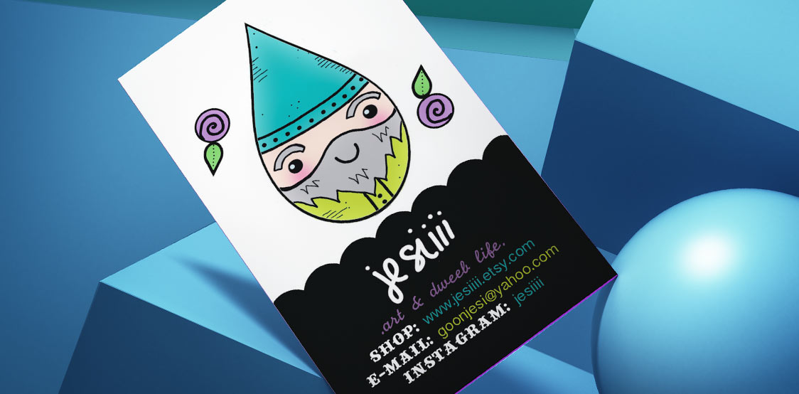 Silk matte business card
